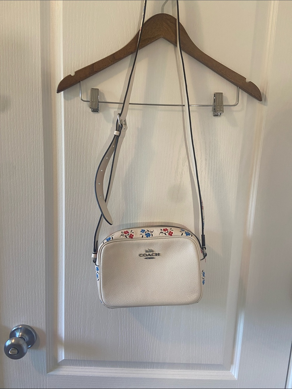Floral Coach Crossbody Bag